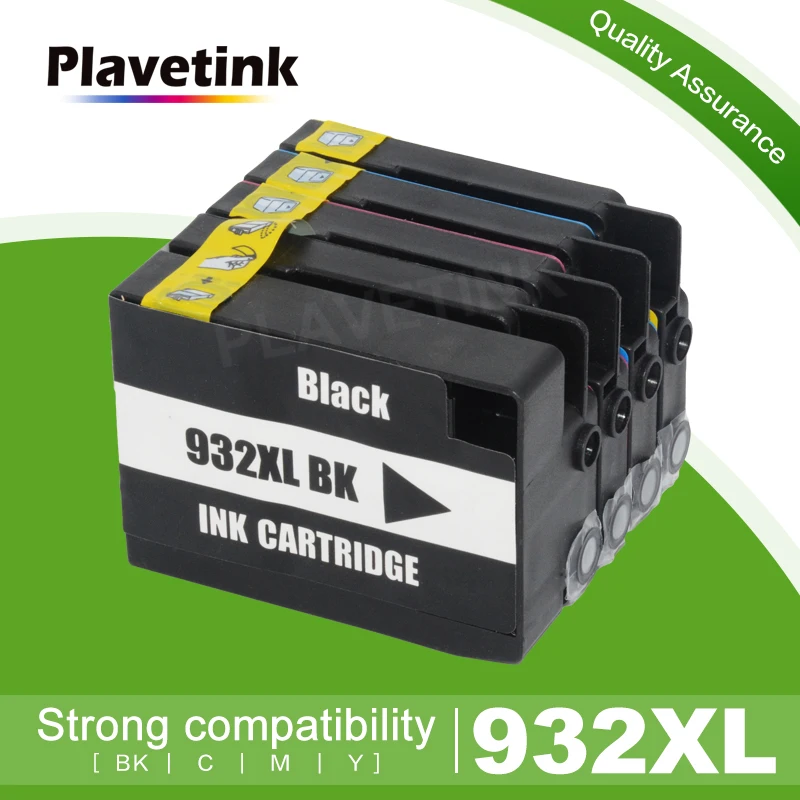 Plavetink 4 цвета 932 933 XL картридж с чернилами для принтера hp совместимый Officejet 6100 6600 6700