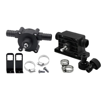 

Portable Hand Electric Drill Drive Pump, Self Priming Transfer Pumps Kit For Aquarium Pond Small Household Water Pump