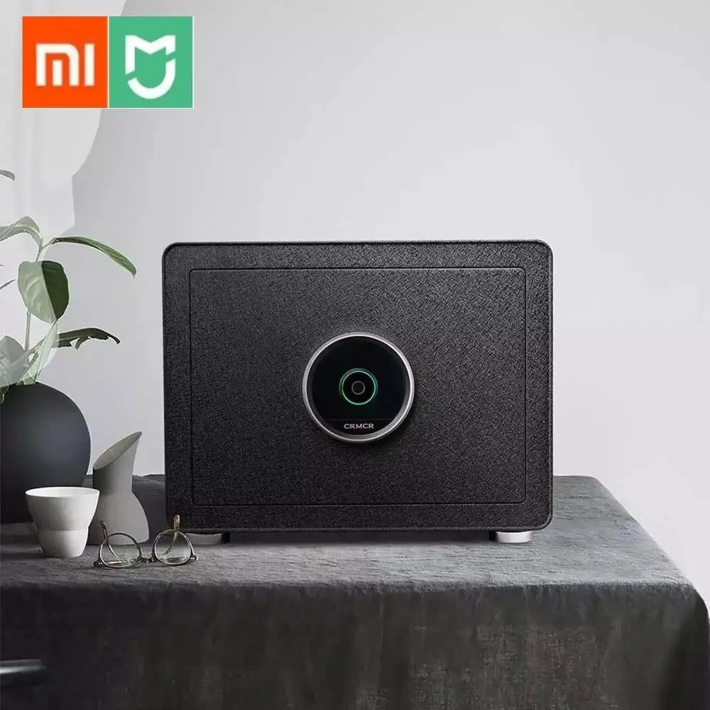 Xiaomi CRMCR Сейф для отпечатков пальцев 3D емкостный разблокировка отпечатков пальцев Удаленная сигнализация умный контроль депозита для дома и офиса