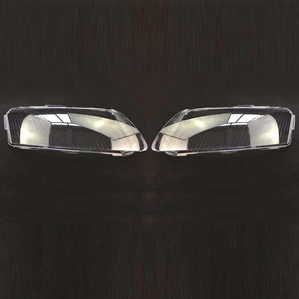 A Pair Для Audi A6 2006 2007 2008 2009 2010 2011 объектив для фары Прозрачный чехол для автомобильных фар прозрачная Замена Передняя Крышка для авто - Цвет: A Pair