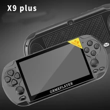 32/64/128 бит " ЖК-дисплей X9 плюс двойной рокер 16G Портативный чехол для телефона в виде ретро-игровой консоли видео MP5 TF карты для GBA/NES 10000 игры