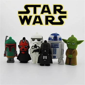 

16GB 32GB 64GB Memory Stick USB 3.0 Flash Drive 1TB 2TB Pendrive 128GB Cartoon Darth Vader USB Stick Disk Card Key Creativo Gift