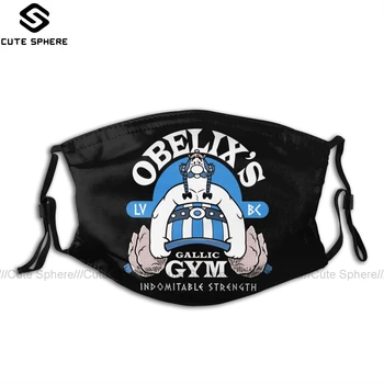 

Asterix Mouth Face Mask Indomitable Strength Facial Mask Cool Kawai with 2 Filters for Adult