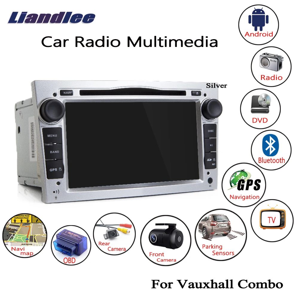 Автомобильный Android мультимедийный Радио DVD-плеер для Vauxhall Combo 2001-2011 HD экран