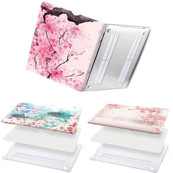 

Cherry Blossom Printing Pretty Laptop Protective Shell Case For Macbook Retina 12 13 15 Pro 13 15 Air 13 Air 11 A1370 A1465 Case