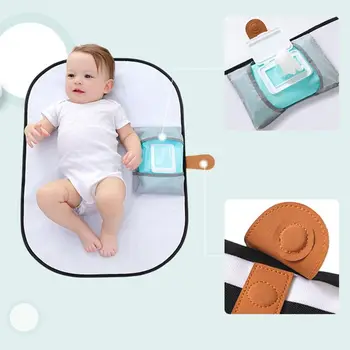

Travel Waterproof Diaper Changing Mat Portable Baby Nappy Changing Pad Station G99C