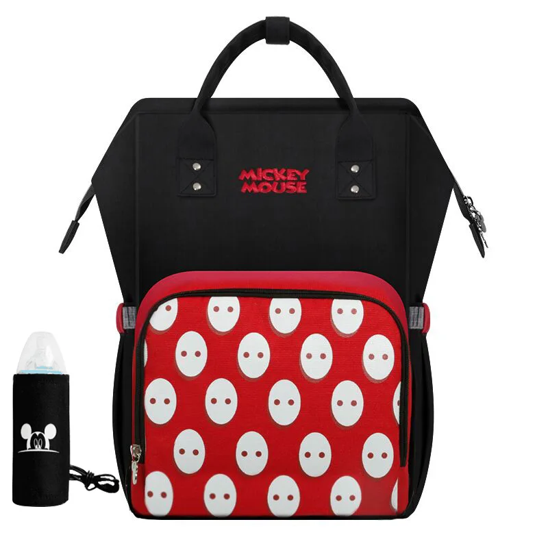 BB0148 Сумка для подгузников disney, USB рюкзак, сумки для бутылочек с изоляцией, Минни, Микки, большая емкость, для путешествий, Оксфорд, для кормления, уход за ребенком, Мумия, сумка для подгузников - Цвет: BB0148