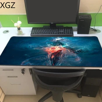 

XGZ Large Size Cool Black Background Picture Mousepad Speed Computer Game Mouse Pad Lock Side Mat for Gamer Anime CS GO