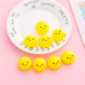 

Kids Adults Mini Soft Yellow Duck Ball Models Stress Reliever Squeeze Toy 5Pcs Relieve your mood and stress