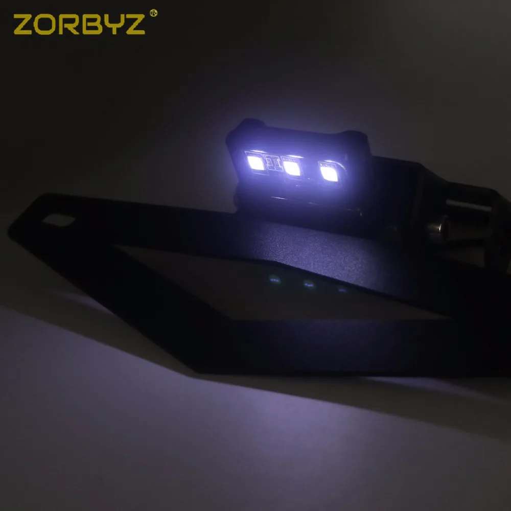 ZORBYZ мотоцикл черный Задний фонарь Крепление номерного знака Кронштейн для светодиодной лампы держатель для Benelli 502C Bj500