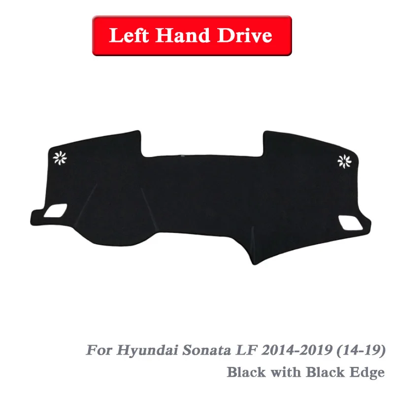 Car Styling Dashboard Protective Mat Shade Cushion Pad Rose Carpet For Hyundai Sonata YF LF 2009- RHD&LHD Accessory