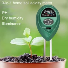 Planta solo ph tester 3 em 1 jardim umidade medição luz de umidade hidroponia analisador detector higrômetro para a flor ao ar livre