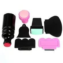 Нейл-арт шаблоны большой маленький скребок пластина для стемпинга для нейл-арта и двухсторонний штамп изображения Маникюрный Инструмент пластина с изображениями для нейл-арта