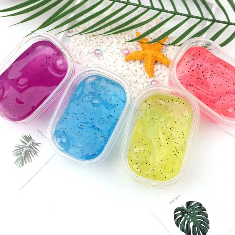 Пенящаяся пластиковая кристаллическая глина декомпрессия Qiansi Mud jam Mud руководство Интерактивная декомпрессионная игрушка Интеллектуальный набор для усиления