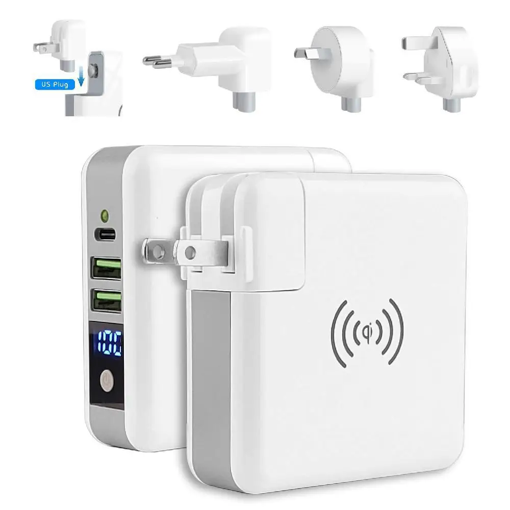 

Power Bank 3-in-1 Wireless Charger/Wall Charger for Macbook/6700mAh Power Bank for iPhone Xs MAX XR Galaxy S10 S9 Plus