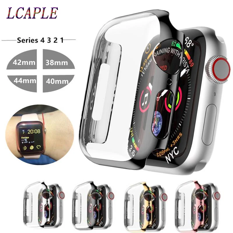 Чехол для apple watch 4 band 44 мм/40 мм iwatch band 42 мм/38 мм ударопрочный корпус Защитная рамка для экрана apple watch 5 3