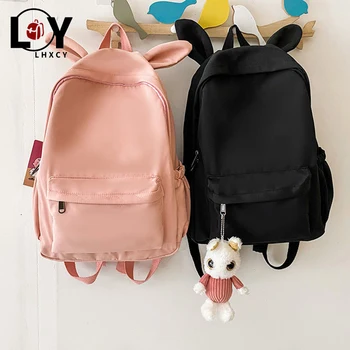 

Women Backpack Teenagers Girl Cute Rabbit Designer Bag High Capacity Kawaii Female Backpacks Fashion Waterproof Luxury Backpacks