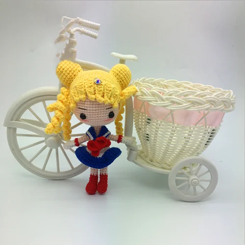 Sailor Moon Матросские лунные куклы ручной работы Мягкие плюшевые животные игрушка милый спящий детский подарок на день рождения Дети творческие ремесленные украшения - Цвет: Sailor Moon