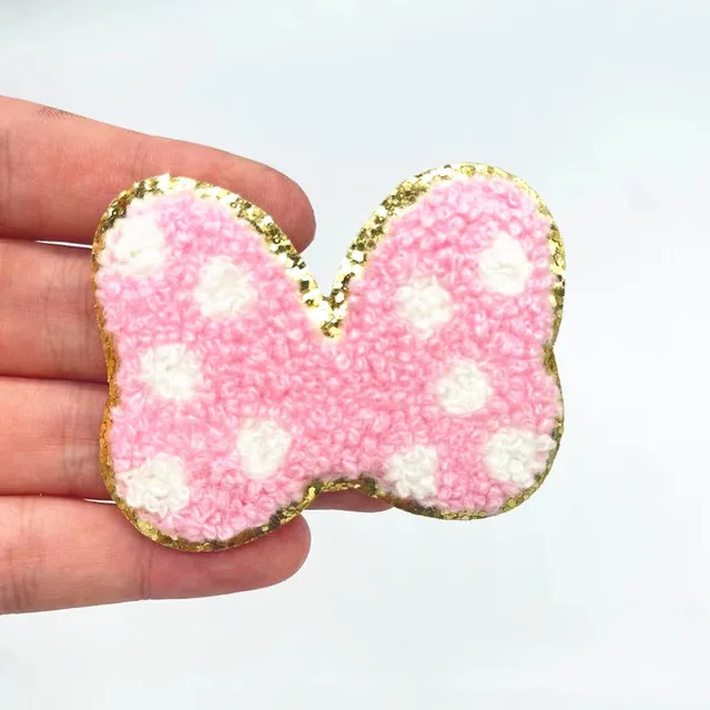 1Pc Sequin Chenille Embroidery Patches Rainbow/Lightning/Heart Patches Appliques Iron On Patches For Children Woman Clothes 