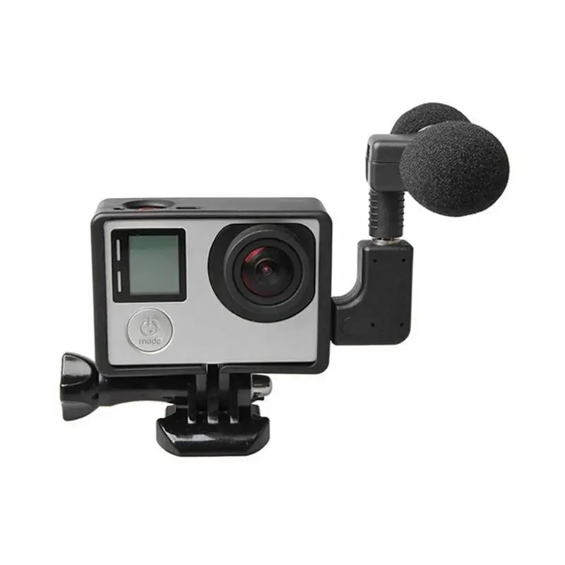 Внешний мини стерео микрофон 3,5 мм микрофон для Go Pro Hero 3/3+/4 Спортивная камера чувствительность-38 dbv уровень шума 34 дБ SPL