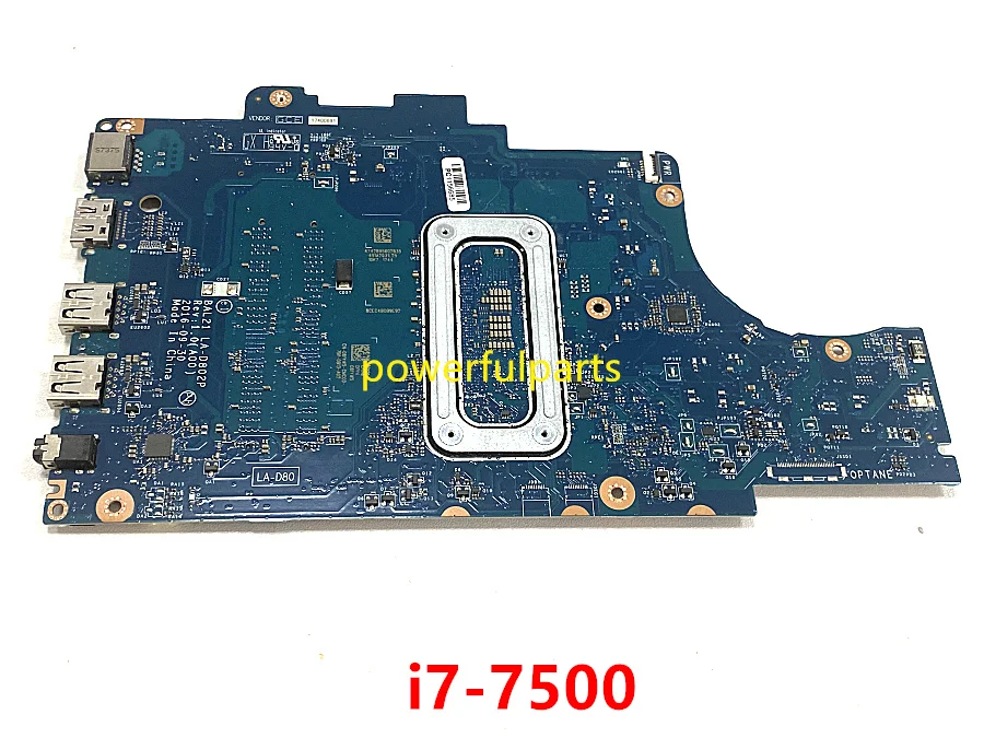 the most powerful motherboard BAL21 LA-D802P motherboard for dell inspiron 5767 5567 mainboard 081YW5 with i7-7500 cpu soldered on board working perfect cheap motherboard for pc