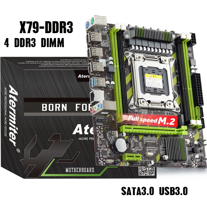 X79 G материнская плата LGA 2011 USB3.0 SATA3 поддержка памяти REG ECC и процессор Xeon E5 4XDDR3 PCI E NVME