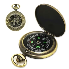 Ретро Флип компас металлические многофункциональные карманные часы компас Водонепроницаемый Прочный Открытый Кемпинг Туризм безопасность навигационные инструменты