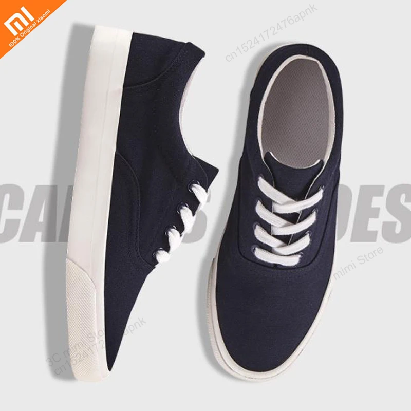 

xiaomi Students simple solid color breathable cloth shoes canvas shoes light and comfortable casual business shoes men's trend