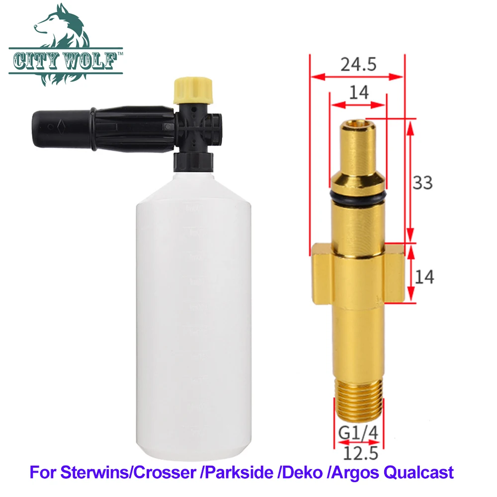 Autolavaggio Spruzzatore Di Schiuma Di Neve Lancia Di Schiuma Professionale Per Sterwin Crosser Parkside Deko Argos Qualcast Lavor Idropulitrice