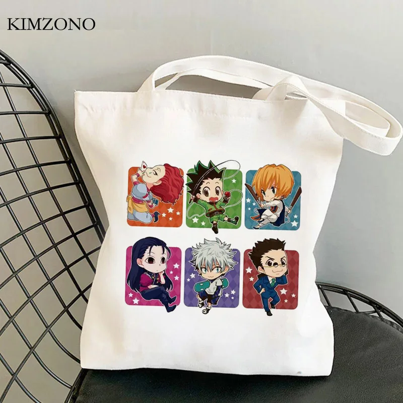 Hunter x Hunter-Bolso de compras de tela, bolsa de reciclaje, de algodón, para compras