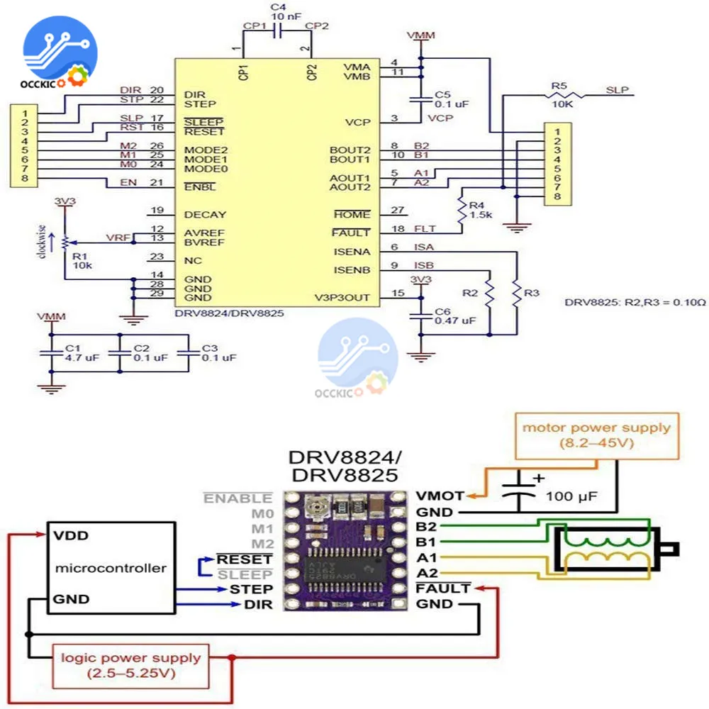 3D принтер StepStick DRV 8825 DRV8825 модуль драйвера шагового двигателя операционная