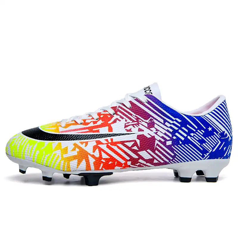 rainbow soccer boots