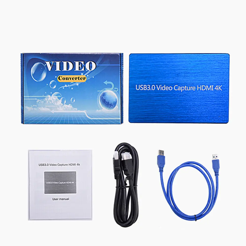 4K HDMI к USB 3,0 карта видеозахвата ключ 1080P FHD 60fps HD видеорегистратор соответствует стандартам UVC UAC VC0285