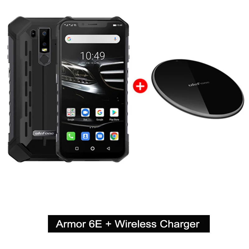 Ulefone Armor 6E IP68 водонепроницаемый мобильный телефон Helio P70 4 Гб+ 64 Гб 6," Беспроводное зарядное устройство 5000 мАч Android 9,0 смартфон NFC - Цвет: Armor 6E n UF002