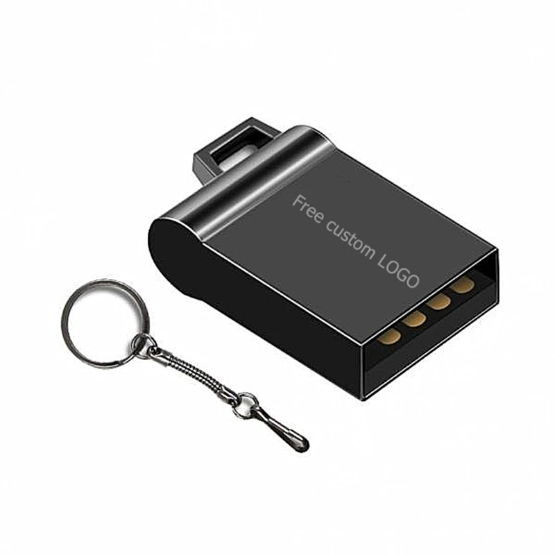 black Matel Флешка 64 Гб usb флеш-карта памяти 2,0 Супер мини usb флеш-накопитель 32 ГБ флеш-накопитель u диск 128 ГБ 16 ГБ 8 ГБ печать логотипа - Цвет: black