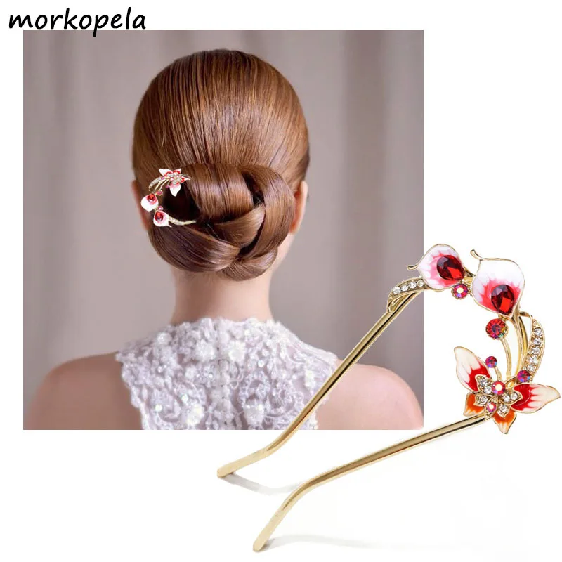 Butterfly Wedding Hair Accessories Crystal Butterfly Hair Accessories