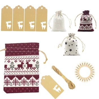 

1 Set Candy Bags Durable Delicate Linen Storage Holder Gift Pouch for House