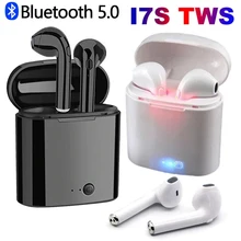 

i7s TWS Bluetooth Earphone Wireless Headphones Earbuds Blutooth Handfree Headsets With Charging Box for Xiaomi Huawei Mobile