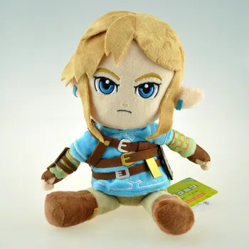 

28cm Super Cute Movie Legend Anime Plush Toys Cartoon Link Boy With Sword Soft Stuffed Doll Children toys for Kids Boy Best Gift