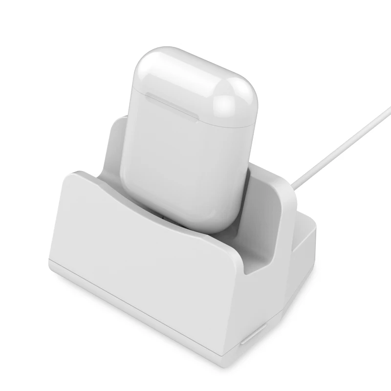

2 in 1 TWS Charging Case Dock Desktop Table Holder Stand Station Charger for Airpods for iPhone i7 i10 TWS iPhone x 8 7 6