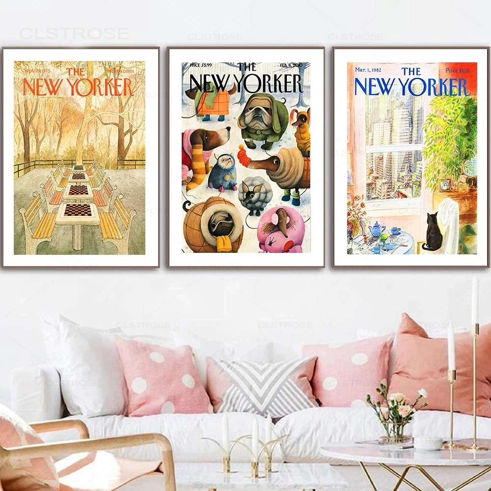 Modern Art Prints Printable Wall Art Living Room Decor Music Poster PRINTABLE New Yorker Cover