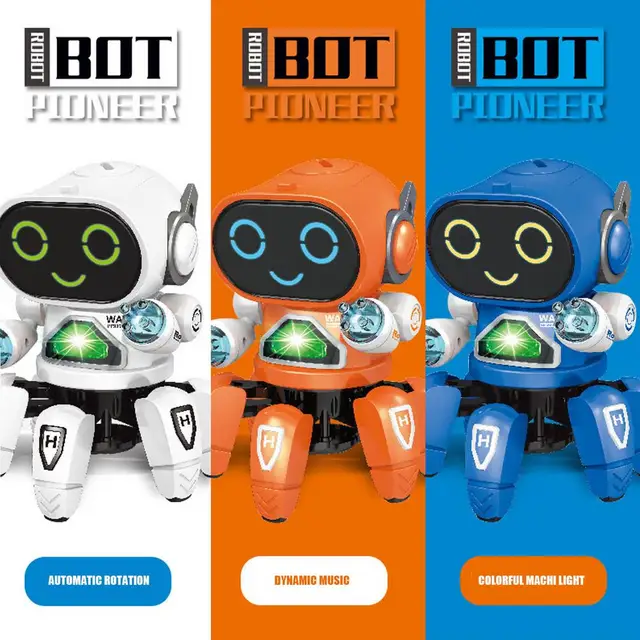 Electric Six-claw Robot Baby Toy Dancing Walking Robot For Boys Girls Over 6 Years Old Artificial Intelligence Robot With Music 3