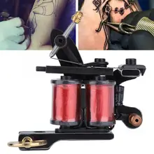 Модная тату-машинка с серебряной окантовкой, Классическая тату-машина, мощный мотор(большая катушка с заостренной головкой), микроблейдинг ручка