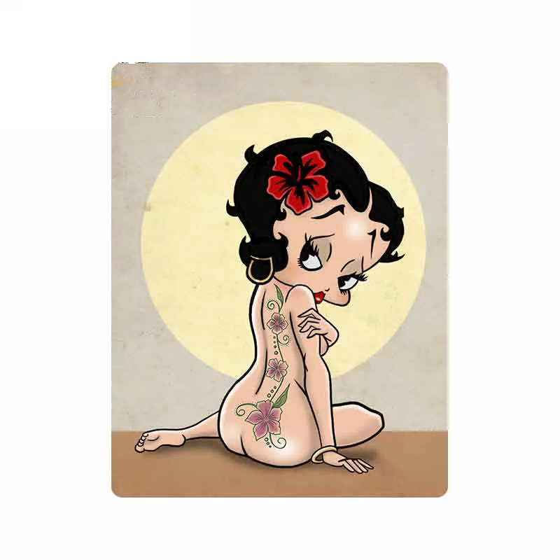 

Sexy Auto Car Stickers and Decals for Betty Boop Girl Vinyl Laptop Bumper JDM Waterproof Sunscreen Car Assessoires KK13*10cm