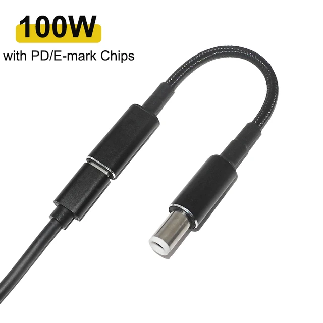 Convertidor de enchufe tipo C de 100W, USB tipo C hembra a adaptador  Universal para ordenador portátil, conector USB C de 100W, Cable de carga  rápida PD - AliExpress