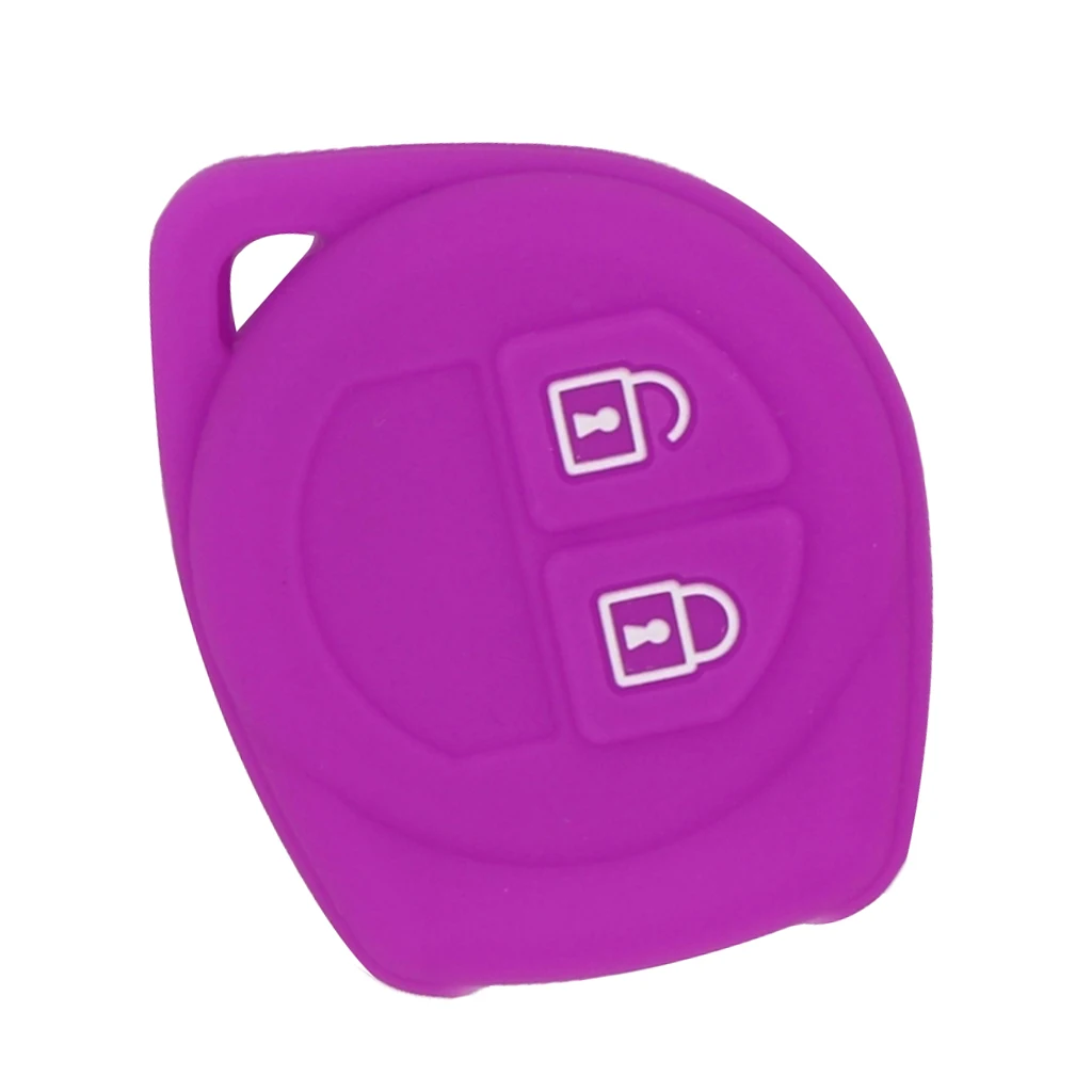 Silicone Protective Key Fob Case Cover Keyless Jacket Protector Holder Purple