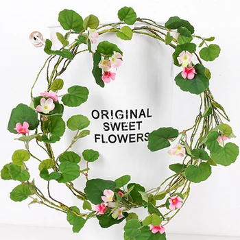 

1.7m Fake Flower String Artificial Small Flower Wisteria Vine Garland Plants Foliage For Home Trailing Fake Flower Hanging Wall