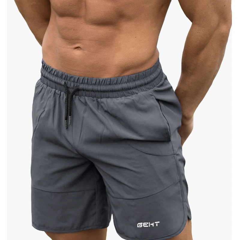 best casual shorts for men brand Men Gyms Fitness Loose Shorts Bodybuilding Joggers Summer Quick-dry Cool Short Pants Male Casual Beach Brand Sweatpants casual shorts for women