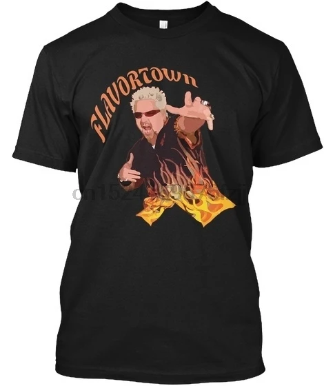 Футболка с надписью Guy Fieri Flavortown |