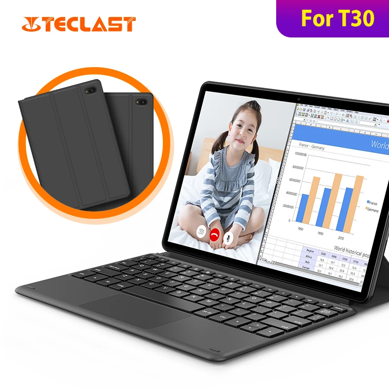 Оригинальный чехол для клавиатуры Teclast T30 10 1 дюйма планшета ПК док с функцией